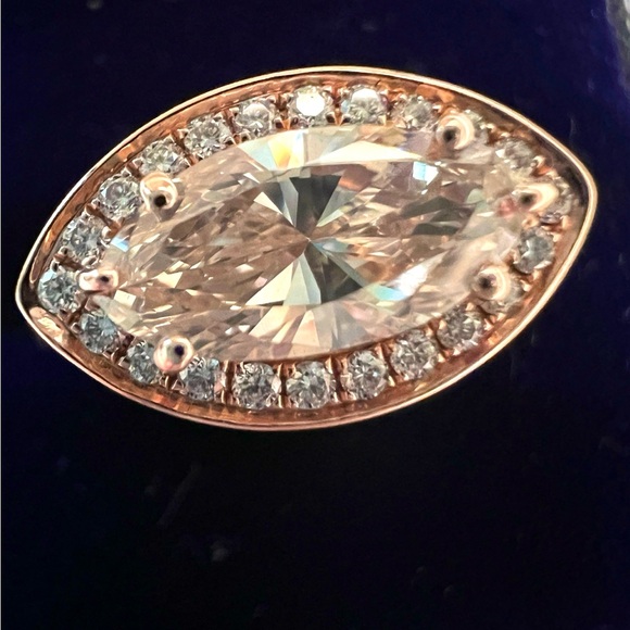 Natural Fancy Light Pinkish Brown (Pink Diamond) GIA Certified 1.46 ctw 14k Ring - Picture 6 of 12